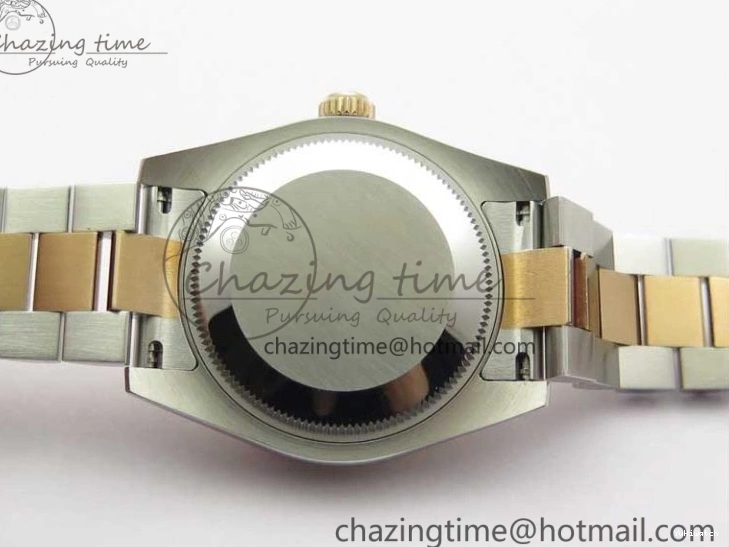 RG SS President Stick Markers NH05A Best GSF 178274 SEIKO 31mm Datejust Edition on Bracelet Dial SS RG Silver 1123